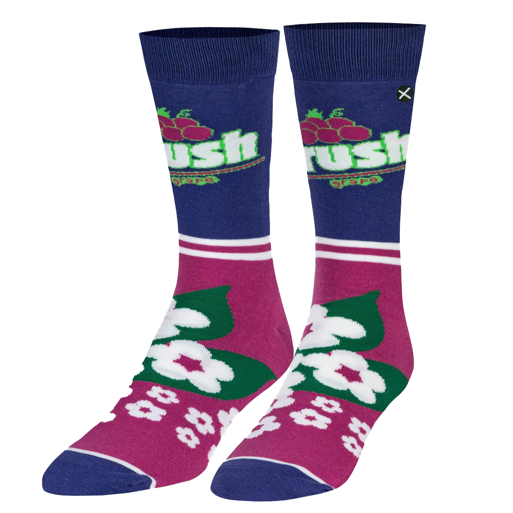 Crush Grape Half Stripe Socks