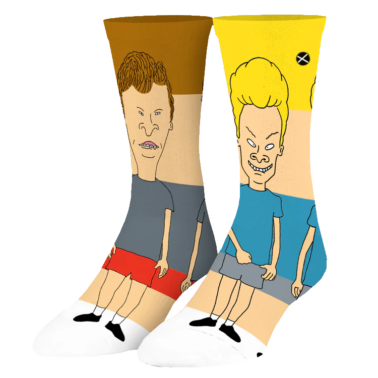 Beavis &amp; Butthead Mix Match 360 Knit Socks