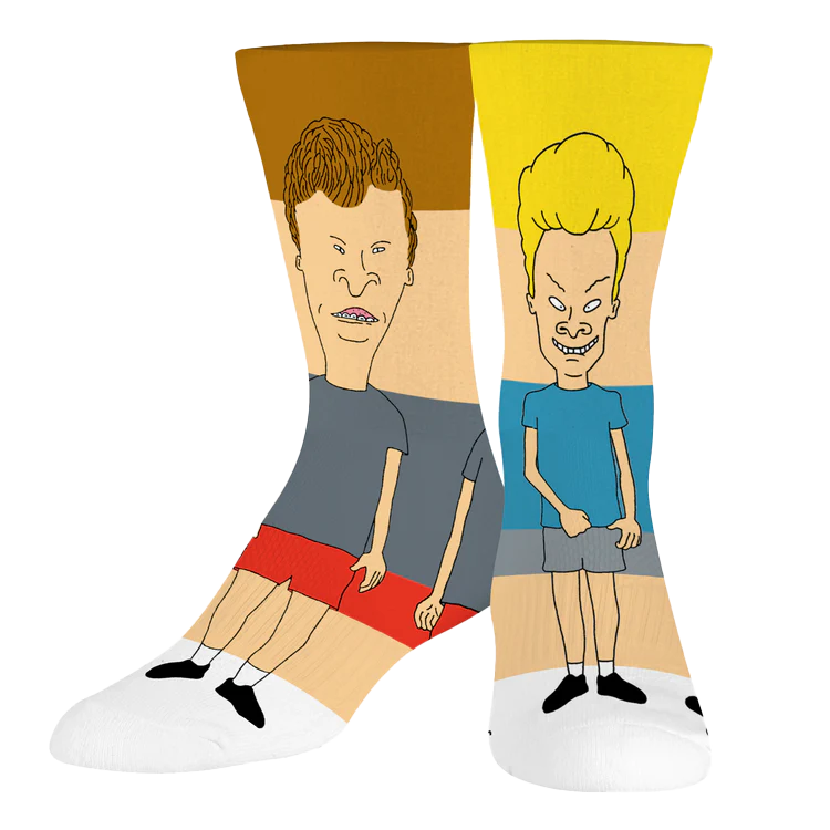 Beavis &amp; Butthead Mix Match 360 Knit Socks