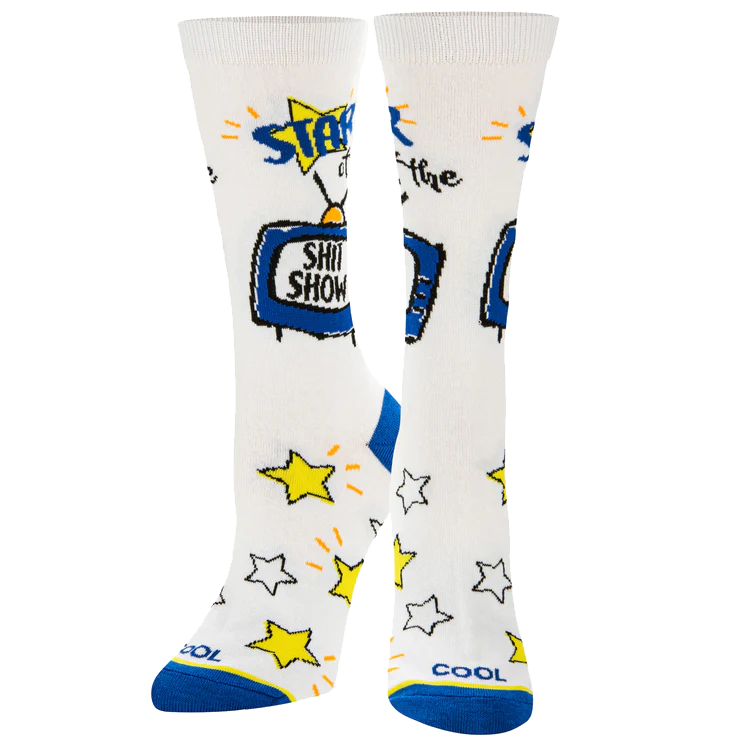 Star Of The Shit Show Crew Socks - Womens