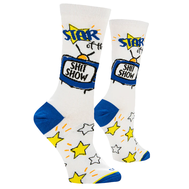 Star Of The Shit Show Crew Socks - Womens