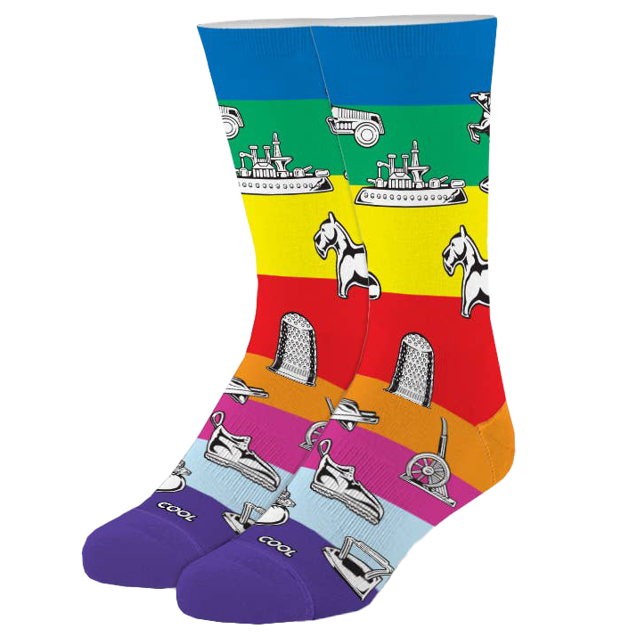 Monopoly Pieces Socks - Kids 7-10