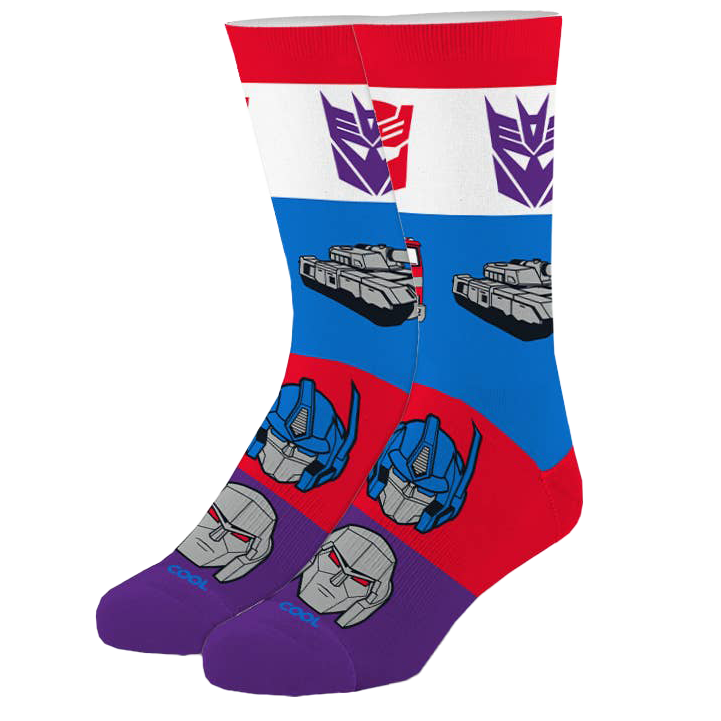 Prime Vs Megatron Socks - Kids 4-7