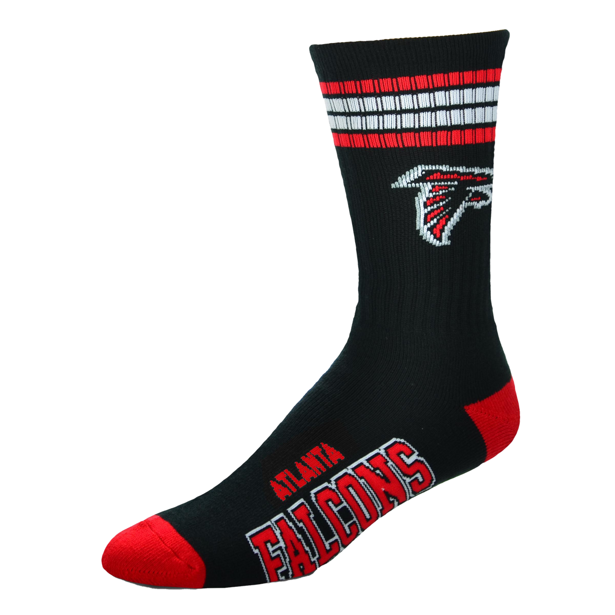 Atlanta Falcons - 4 Stripe Deuce Socks