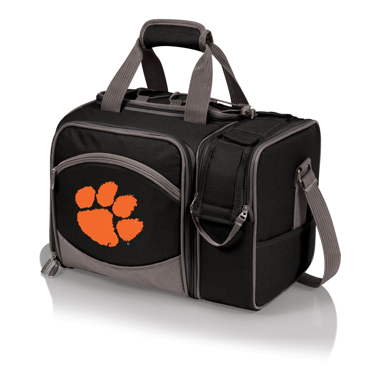 Clemson Tigers - Malibu Picnic Basket Cooler, (Black with Gray Accents) | Online Exclusive