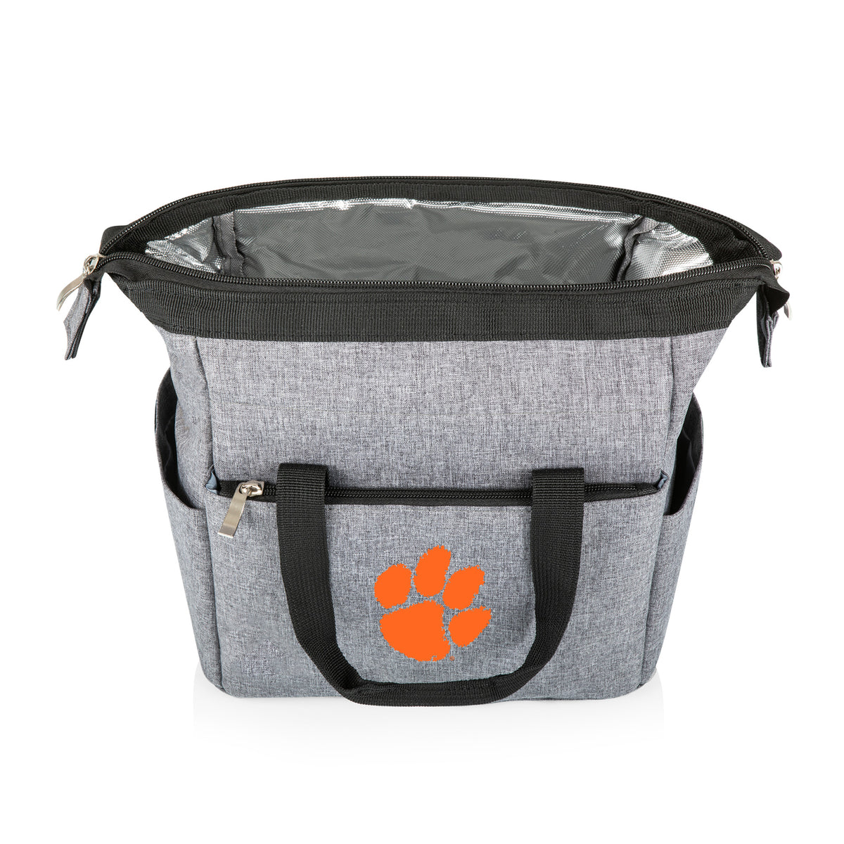 Clemson Tigers - On The Go Lunch Bag Cooler, (Heathered Gray)