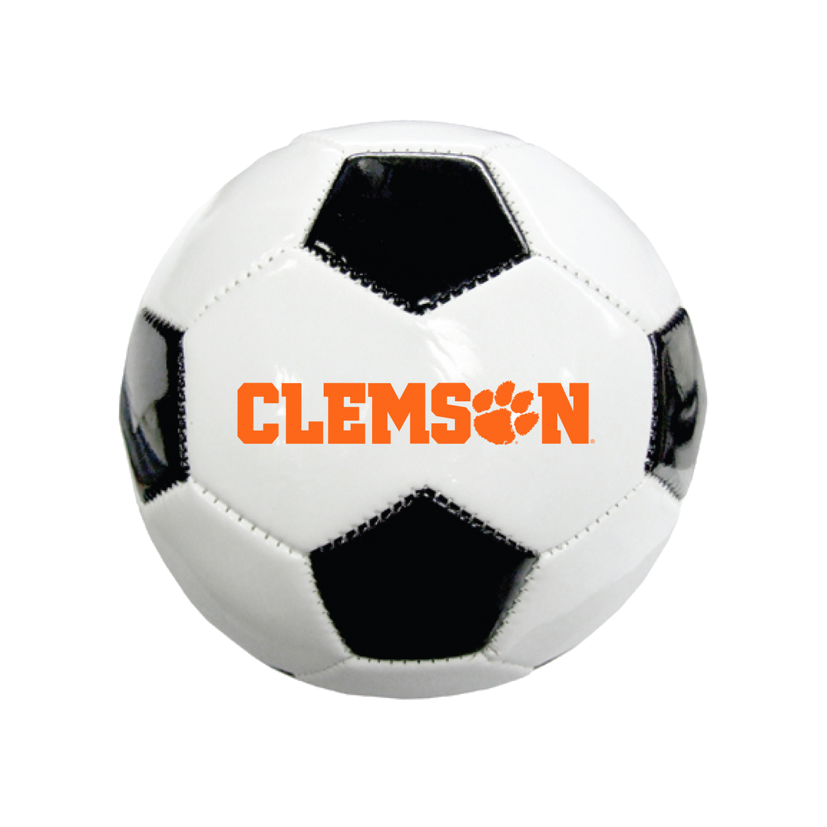Clemson Mini Synthetic Leather Soccer Ball with Paw