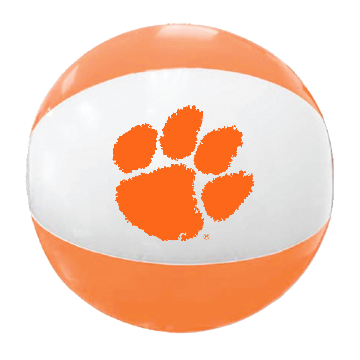 Clemson Two-Tone Beachball with Paw