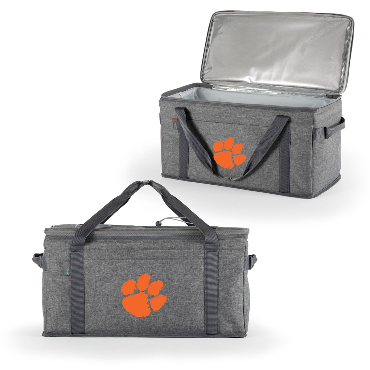 Clemson Tigers - 64 Can Collapsible Cooler, (Heathered Gray) | Online Exclusive