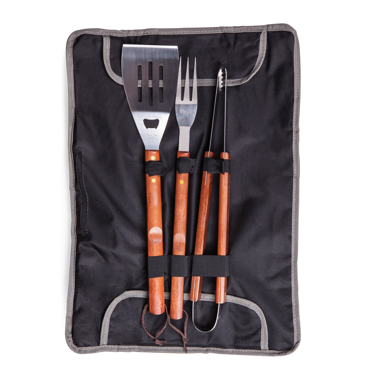 Clemson Tigers - 3-Piece BBQ Tote &amp; Grill Set, (Black with Gray Accents) | Online Exclusive