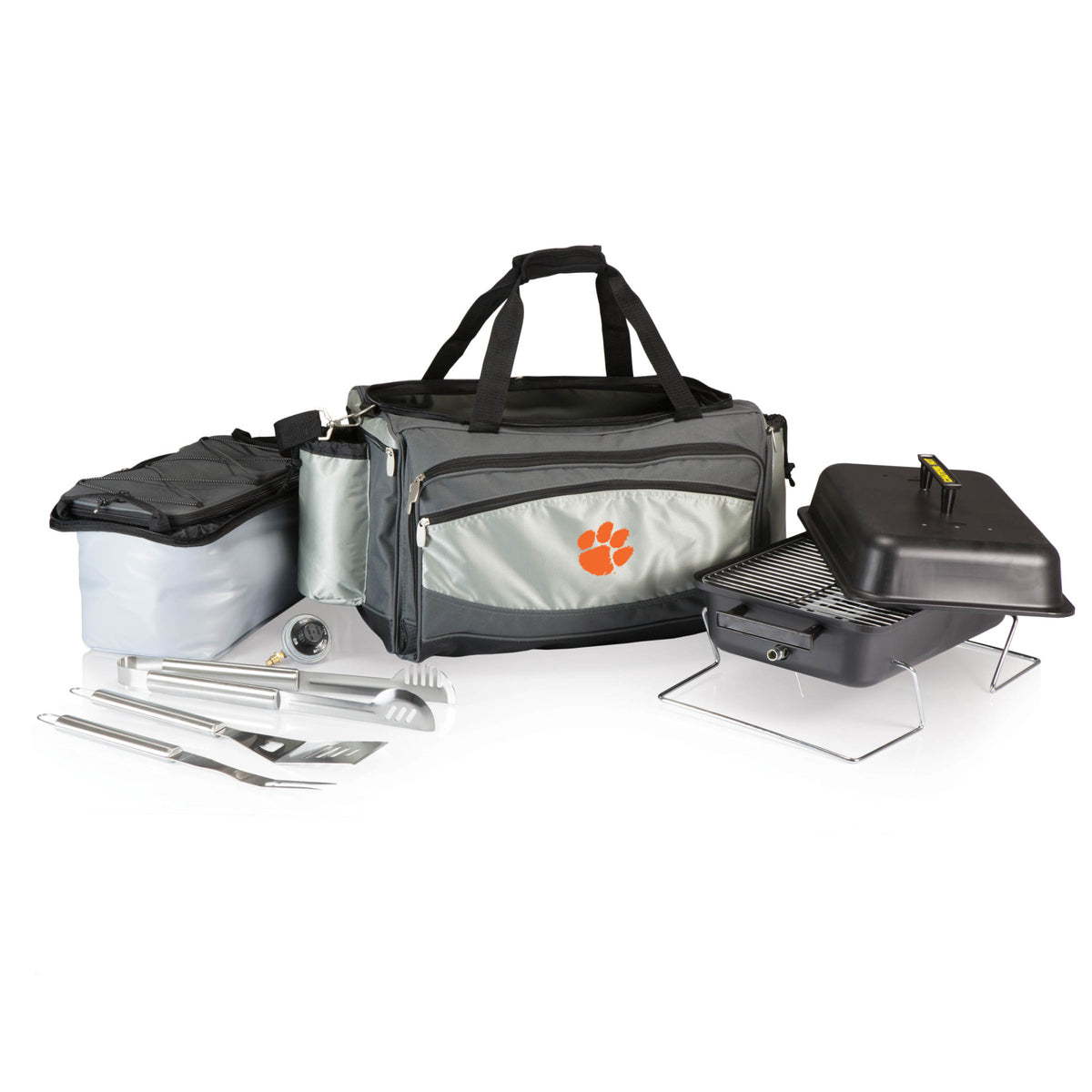 Clemson Tigers - Vulcan Portable Propane Grill &amp; Cooler Tote, (Black with Gray Accents) | Online Exclusive