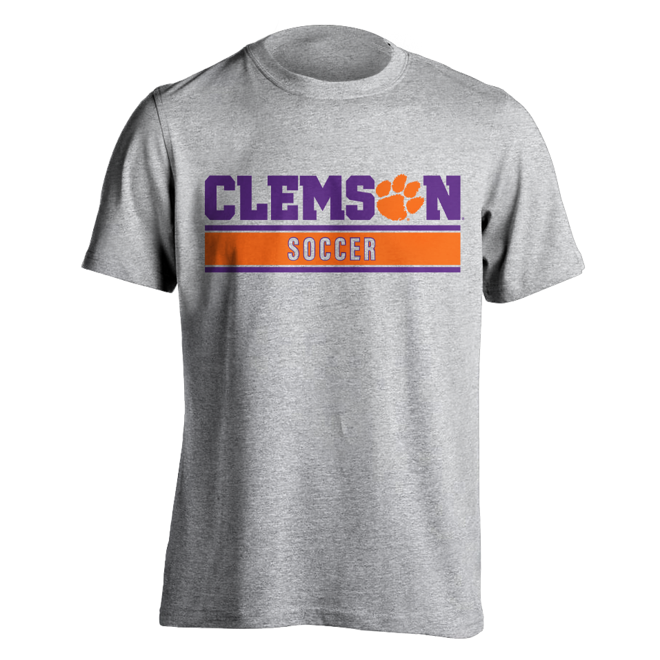 Clemson Soccer Tee | MRK Exclusive - Youth - Grey