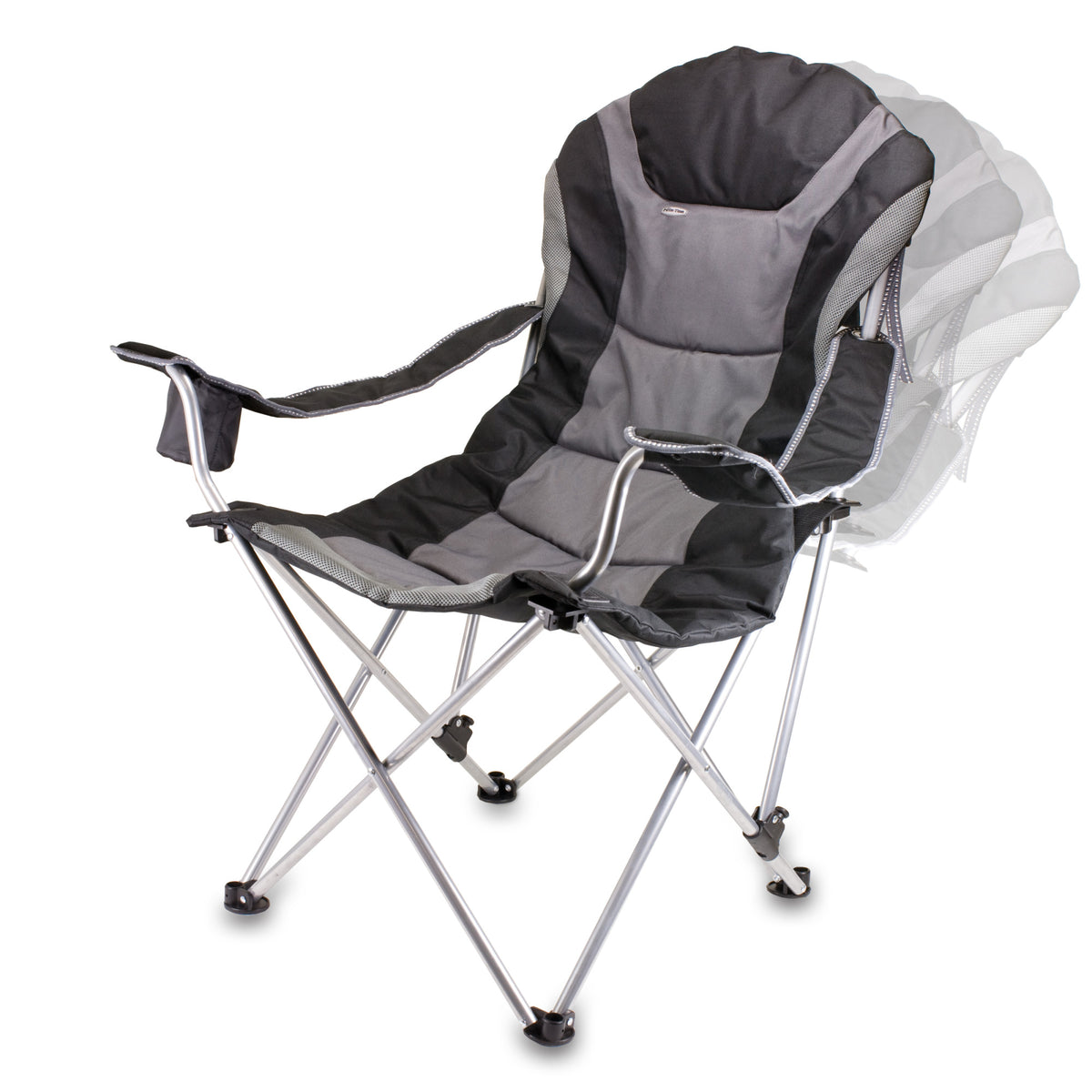 Clemson Tigers - Reclining Camp Chair, (Black with Gray Accents) | Online Exclusive