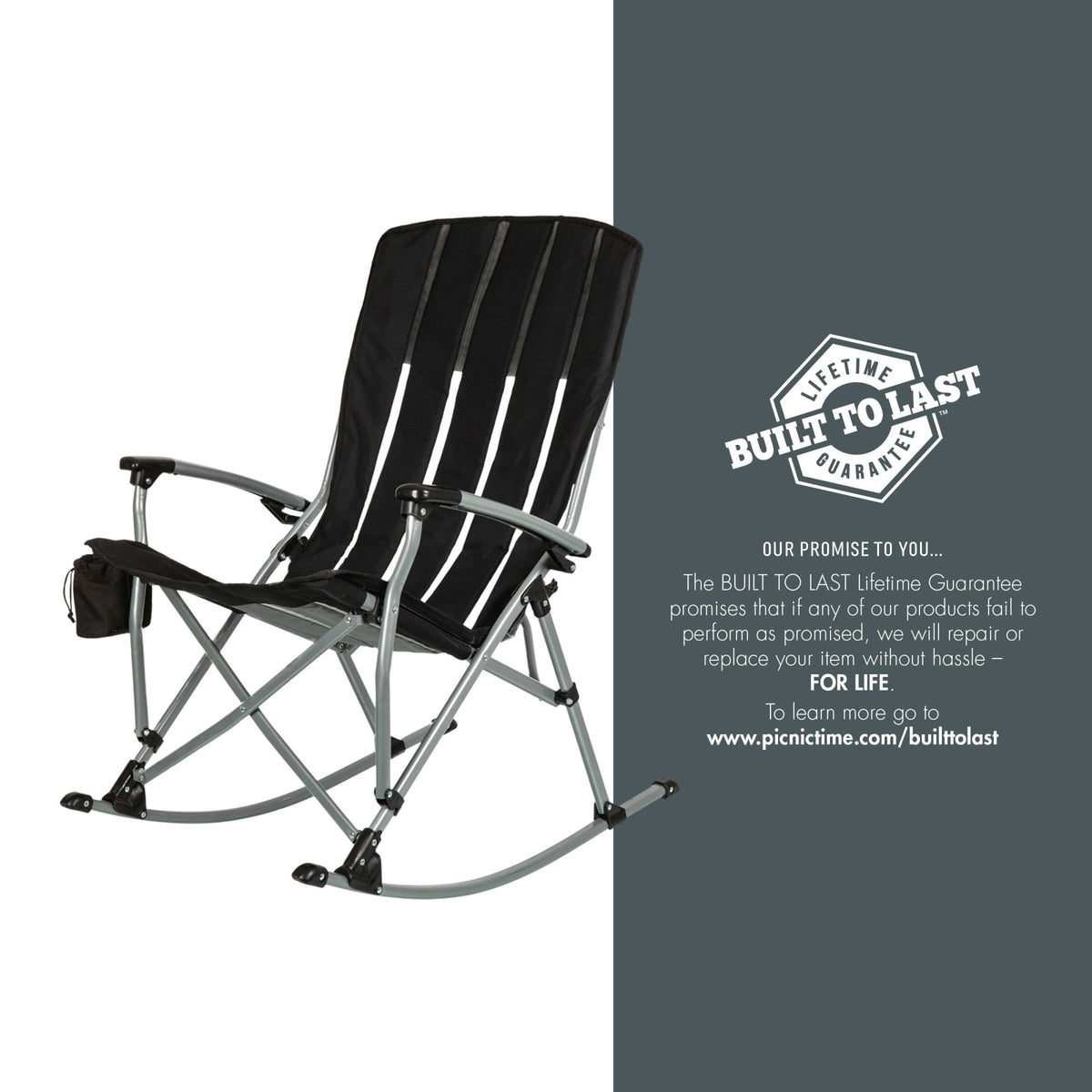 Clemson Tigers - Outdoor Rocking Camp Chair, (Black) | Online Exclusive