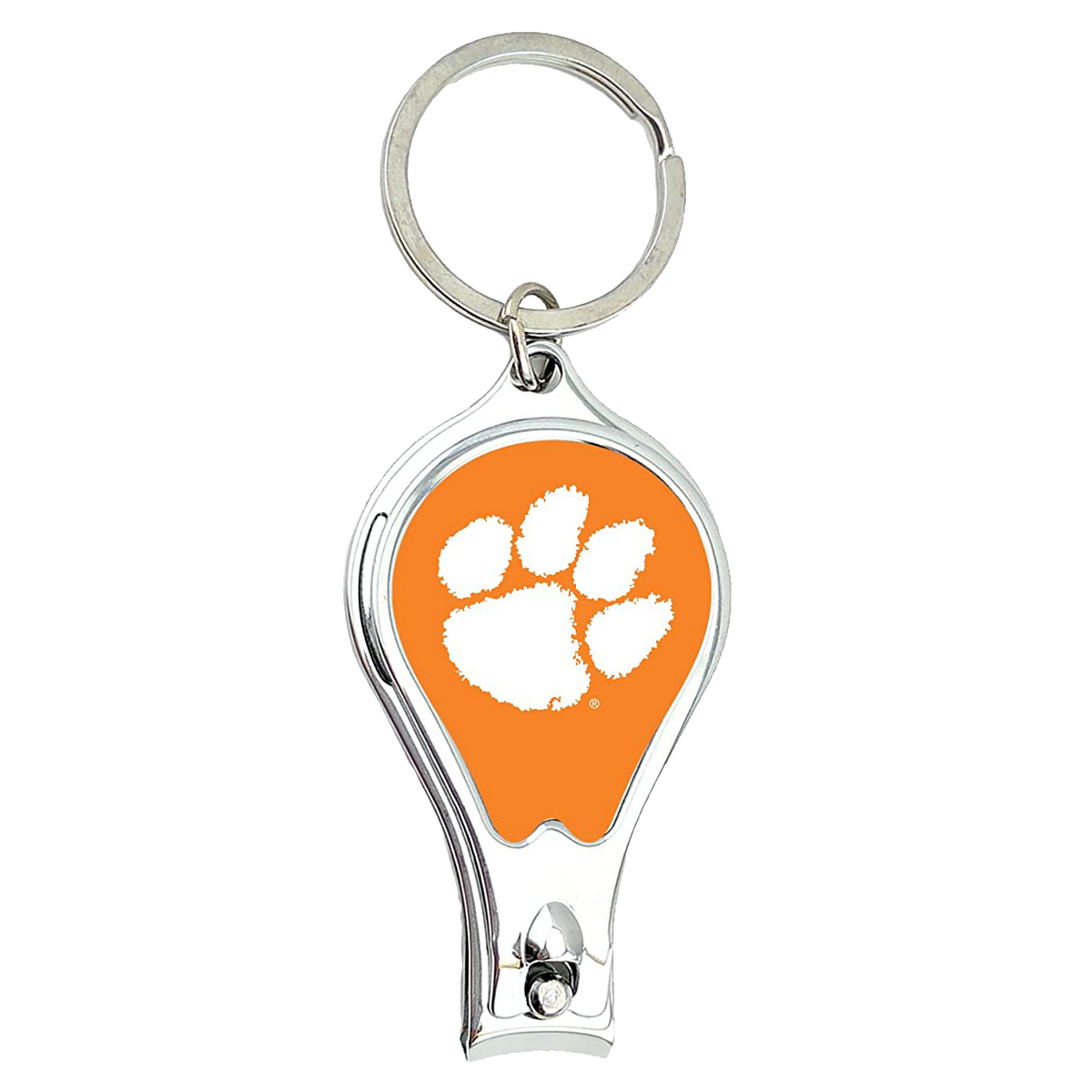 Clemson Tigers Nail Clipper and Bottle Opener Keychain