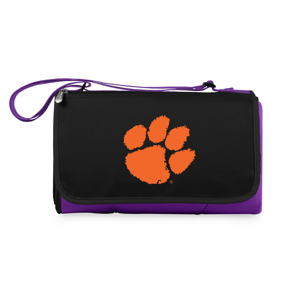 Clemson Tigers - Blanket Tote Outdoor Picnic Blanket, (Purple with Black Flap) | Online Exclusive