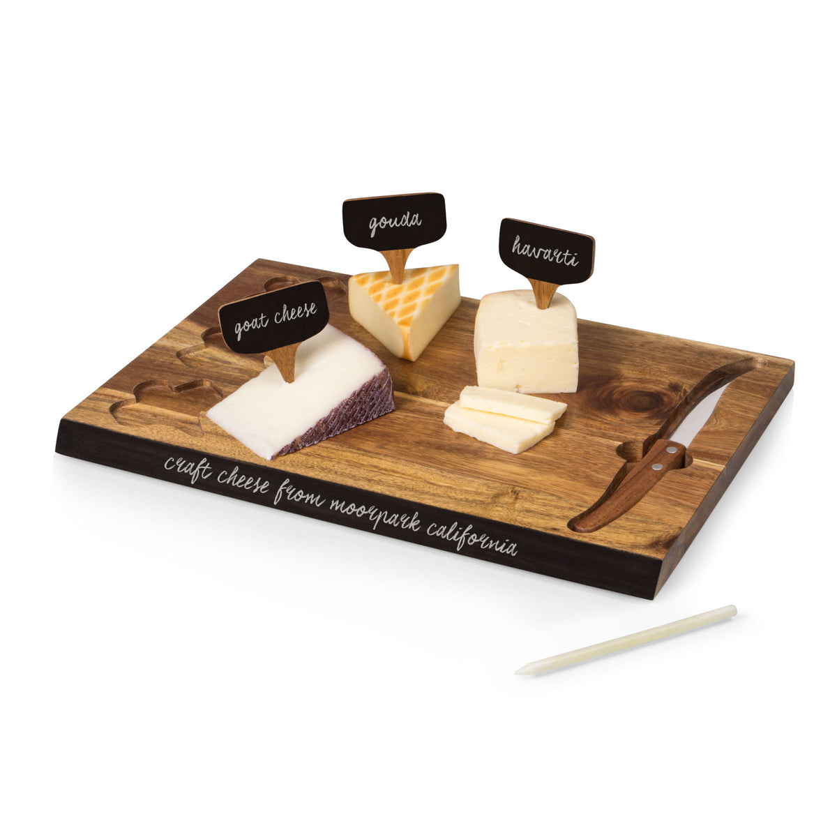 Clemson Tigers - Delio Acacia Cheese Cutting Board &amp; Tools Set, (Acacia Wood) | Online Exclusive