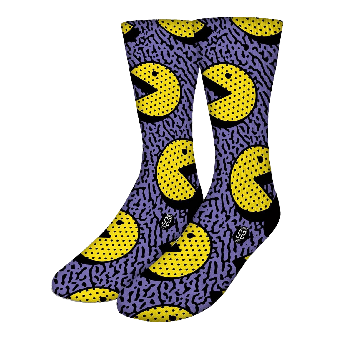 90&#39;s PAC MAN Fun Video Game Socks - Mens