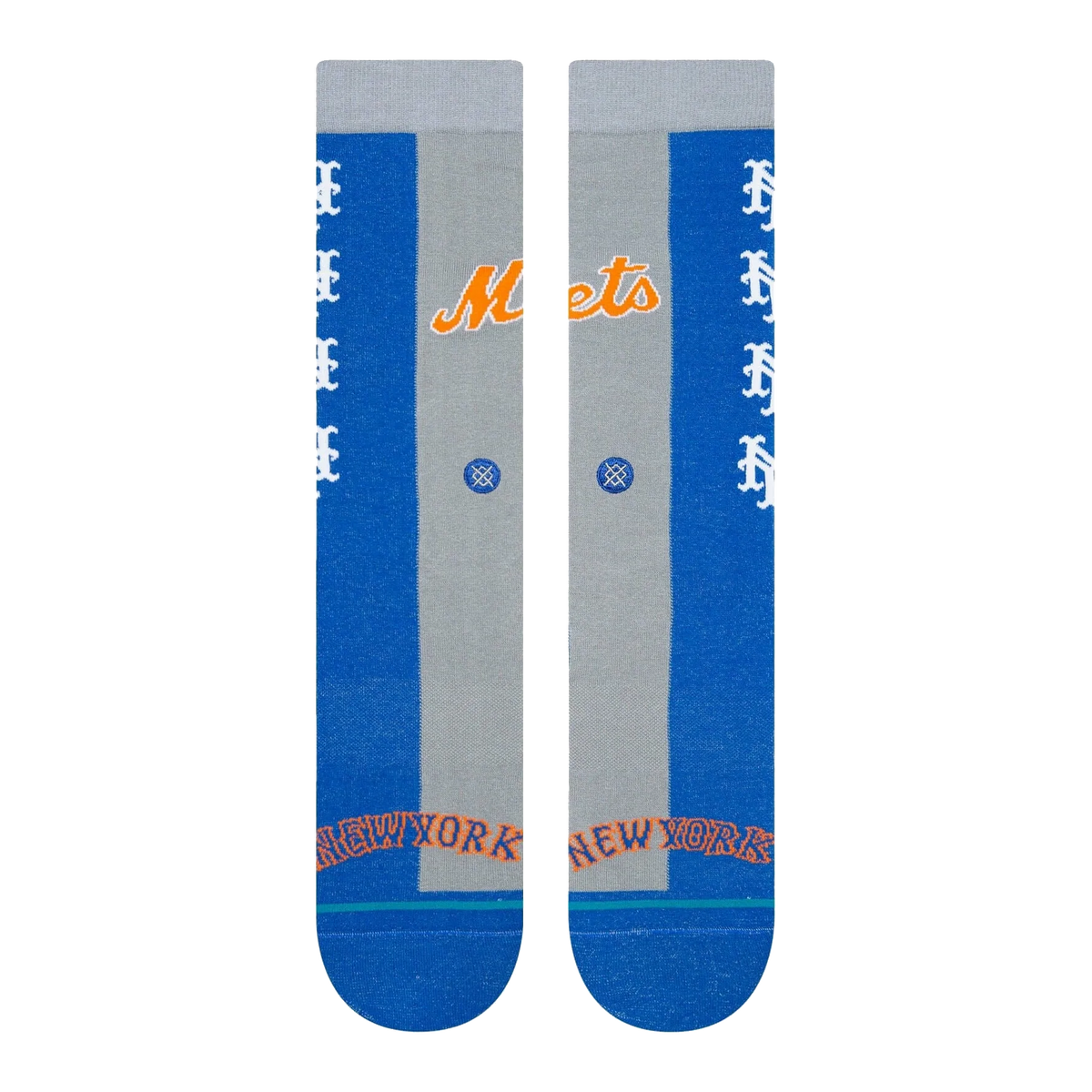 New York Mets Split Crew Socks - Large