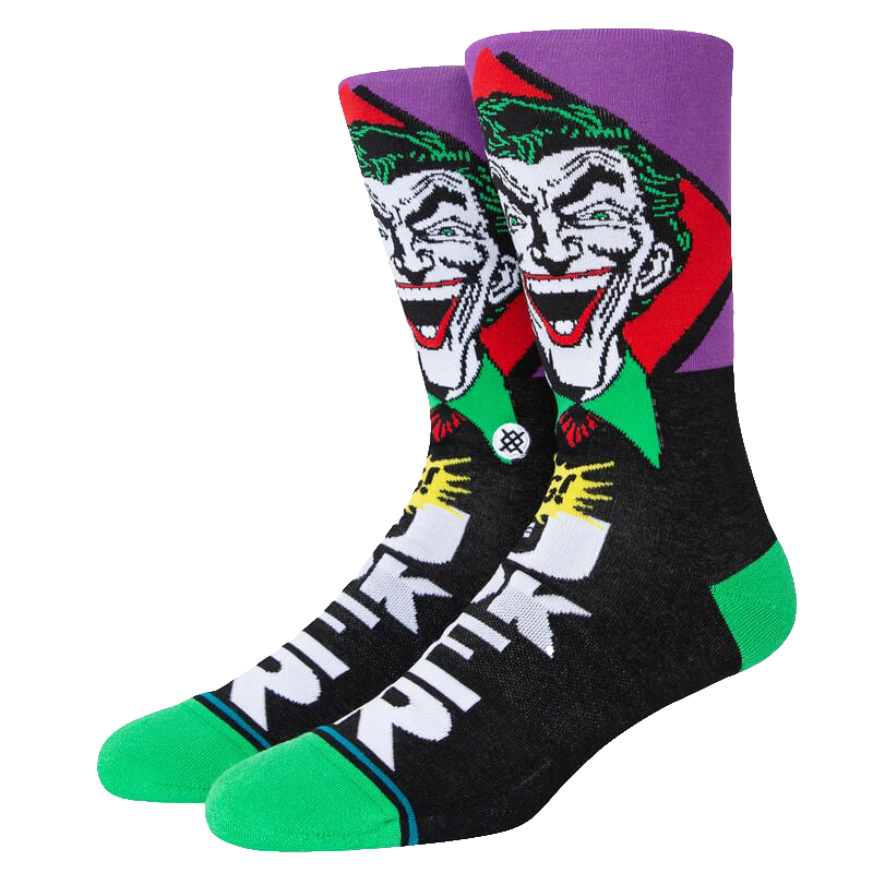 DC Comics Joker X Comic Crew Socks - Large