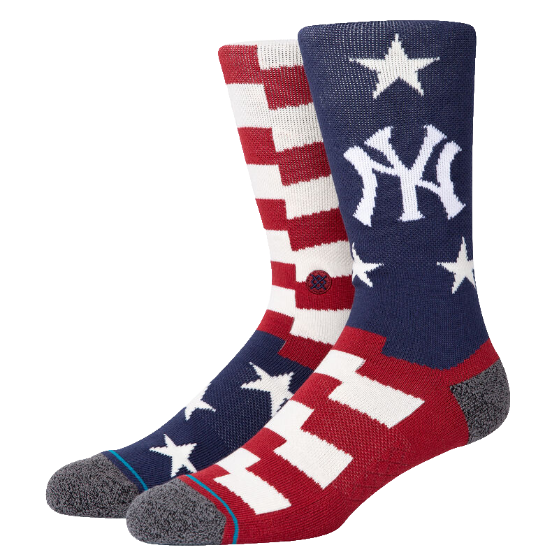 New York Yankees Brigade Crew Socks - Large