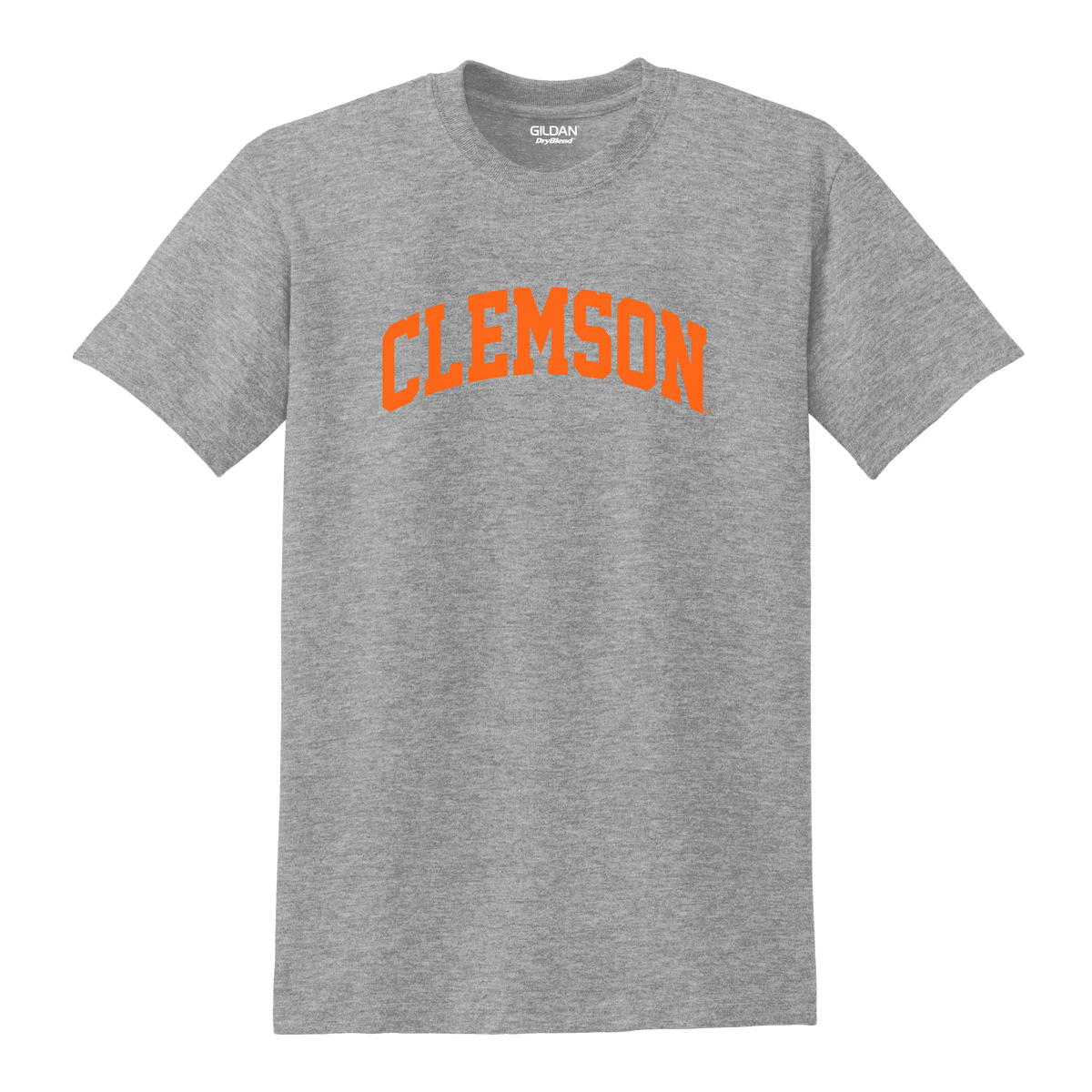 Clemson Orange Arch Tee | Youth - Grey