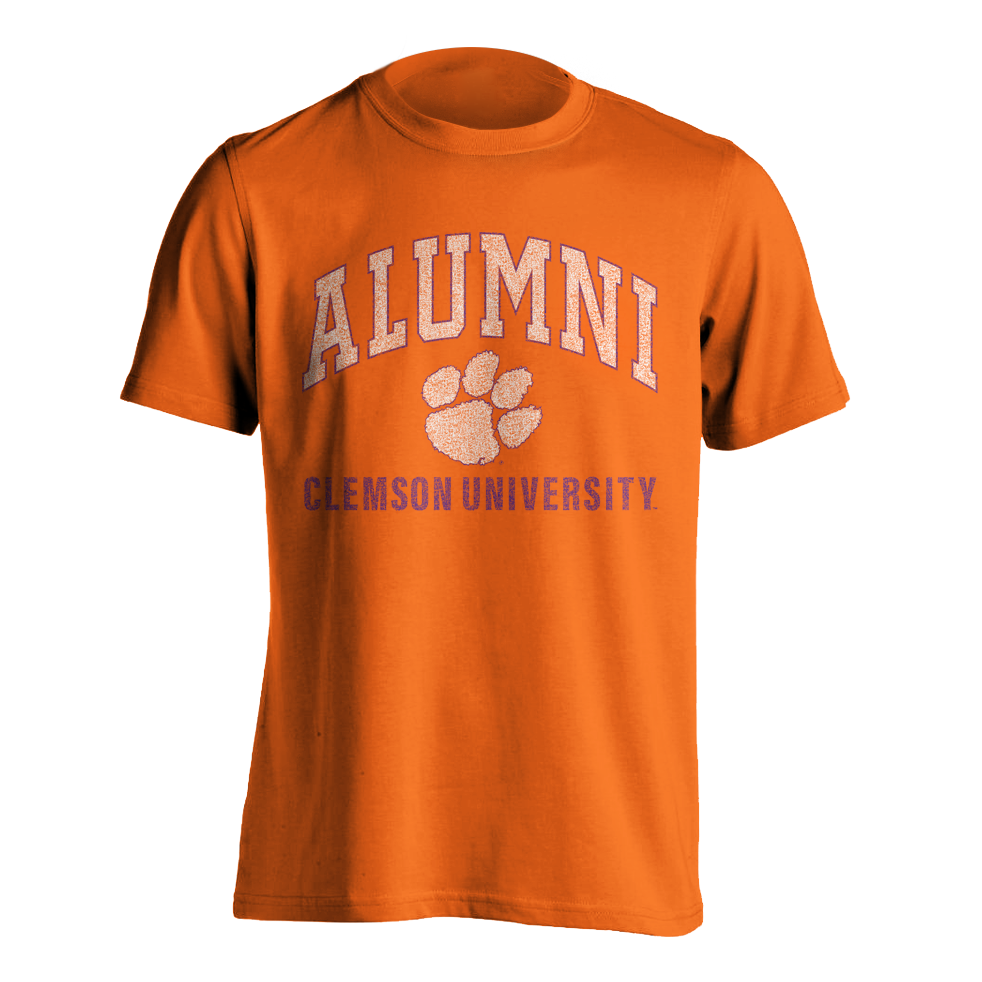 Clemson University Alumni Arch Tee | Soft Style - Orange