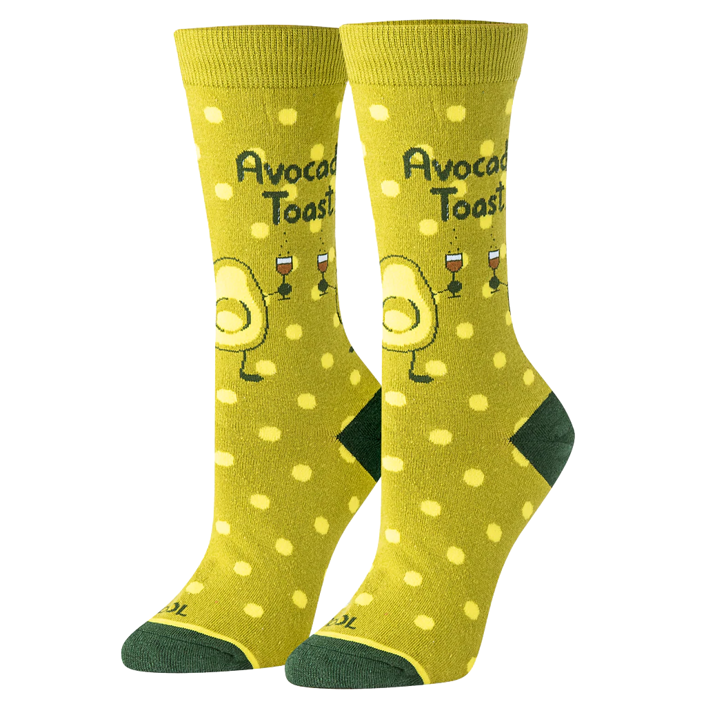 Avocado Toast Socks - Womens