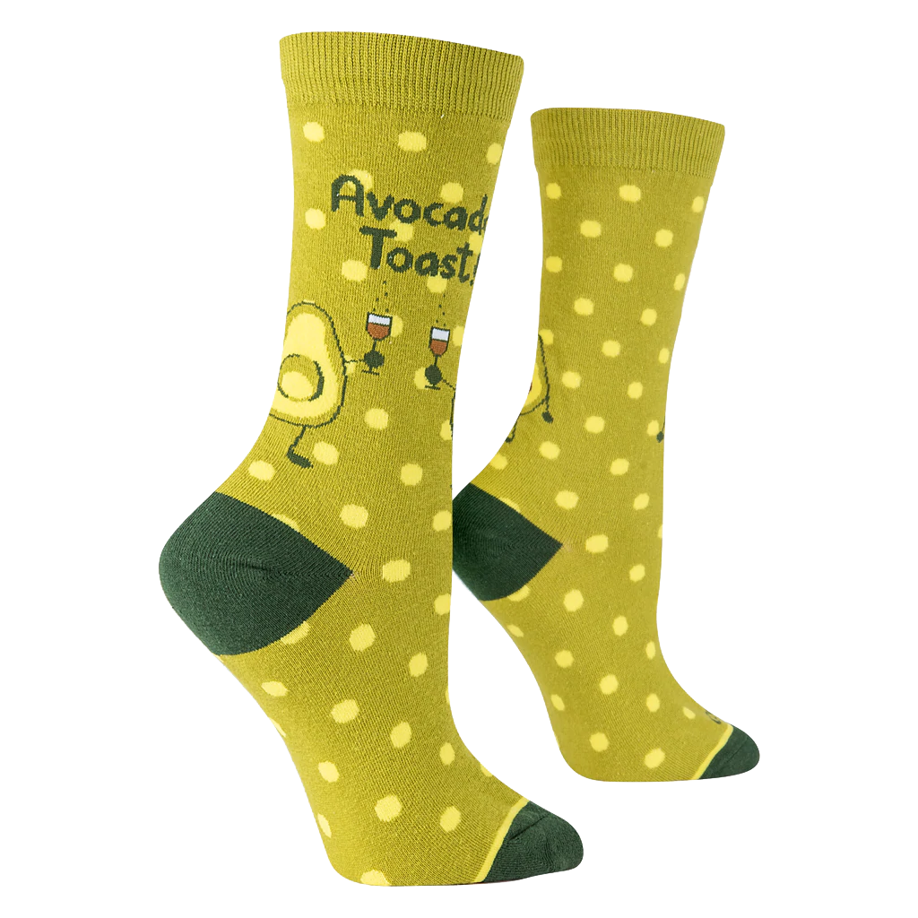 Avocado Toast Socks - Womens