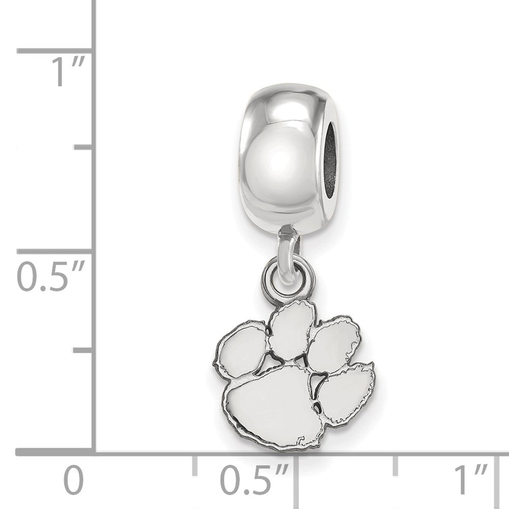 Sterling Silver Clemson University XS Dangle Bead Charm