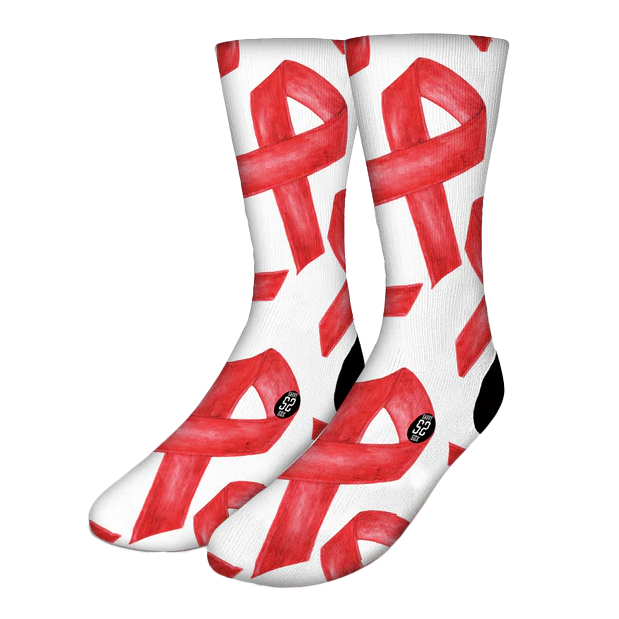 Red Ribbon Socks