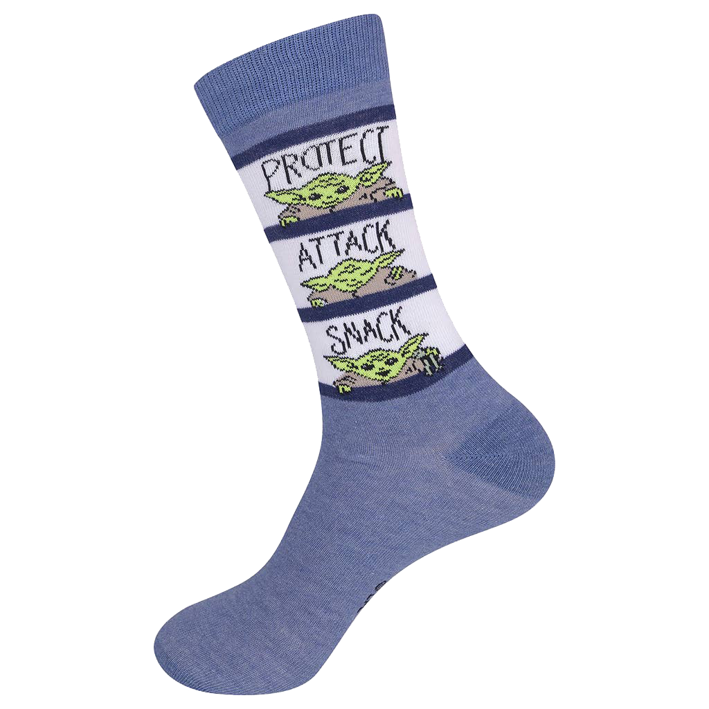 Star Wars - Baby Yoda - Protect Attack Snack Socks - 2 pair