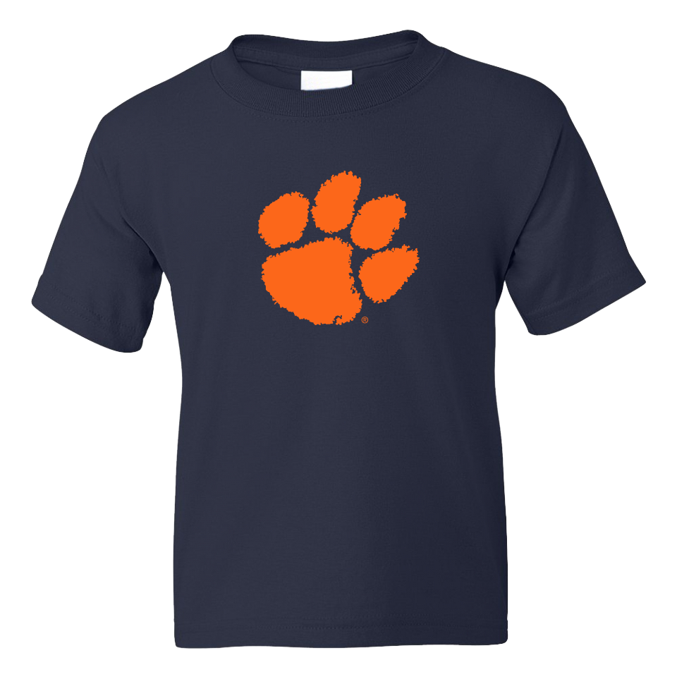 Classic Clemson Orange Paw Tee | Toddler - Navy