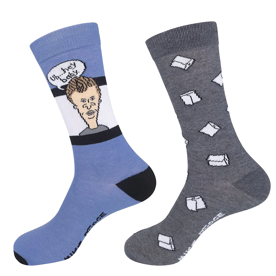 Beavis and Butthead Socks - 2 pair