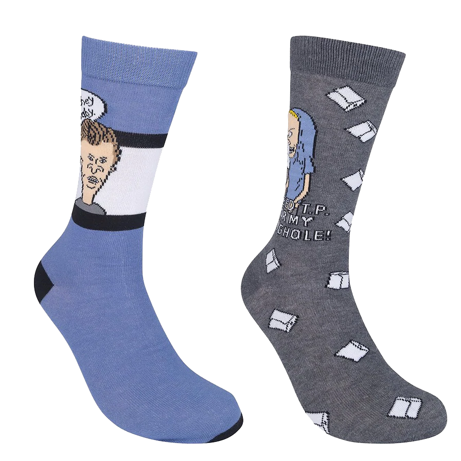 Beavis and Butthead Socks - 2 pair