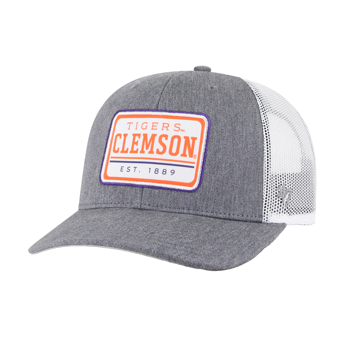 CLEMSON TIGERS CHARCOAL ELLINGTON | 47 TRUCKER