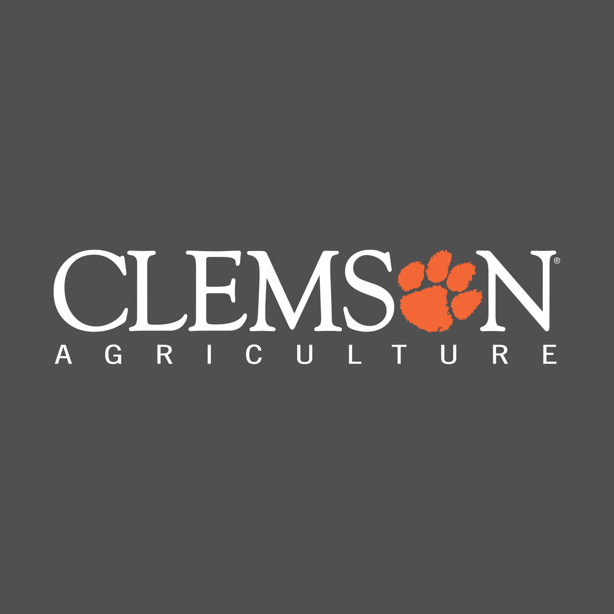 Clemson Agriculture Stacked  10&quot; Decal