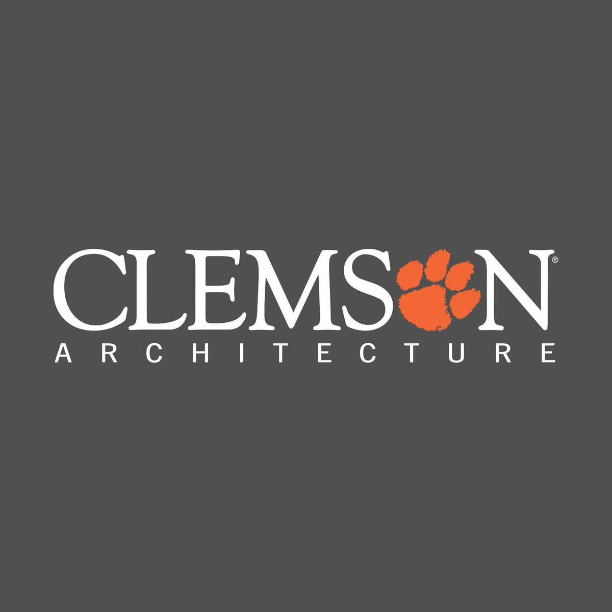 Clemson Architecture Stacked  10&quot; Decal