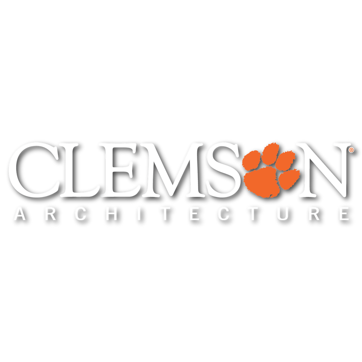 Clemson Architecture Stacked  10&quot; Decal