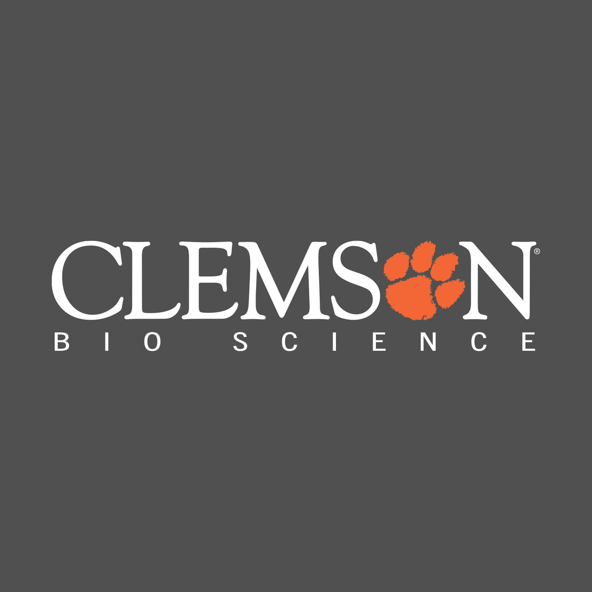 Clemson Bio Science Stacked  10&quot; Decal
