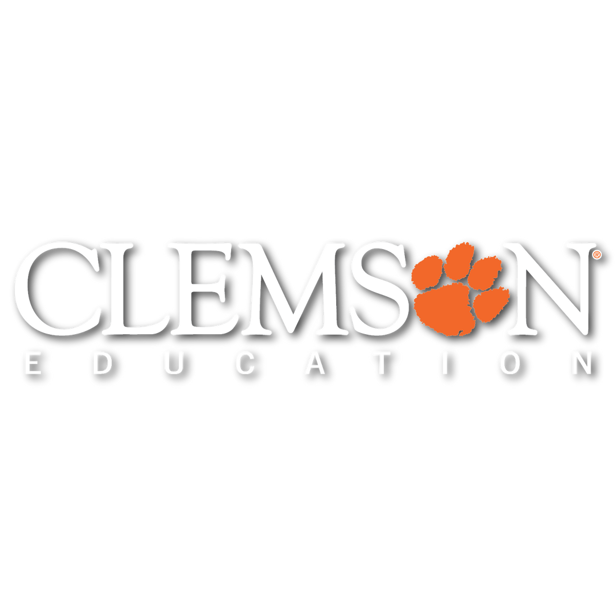 Clemson Education Stacked 10&quot; Decal