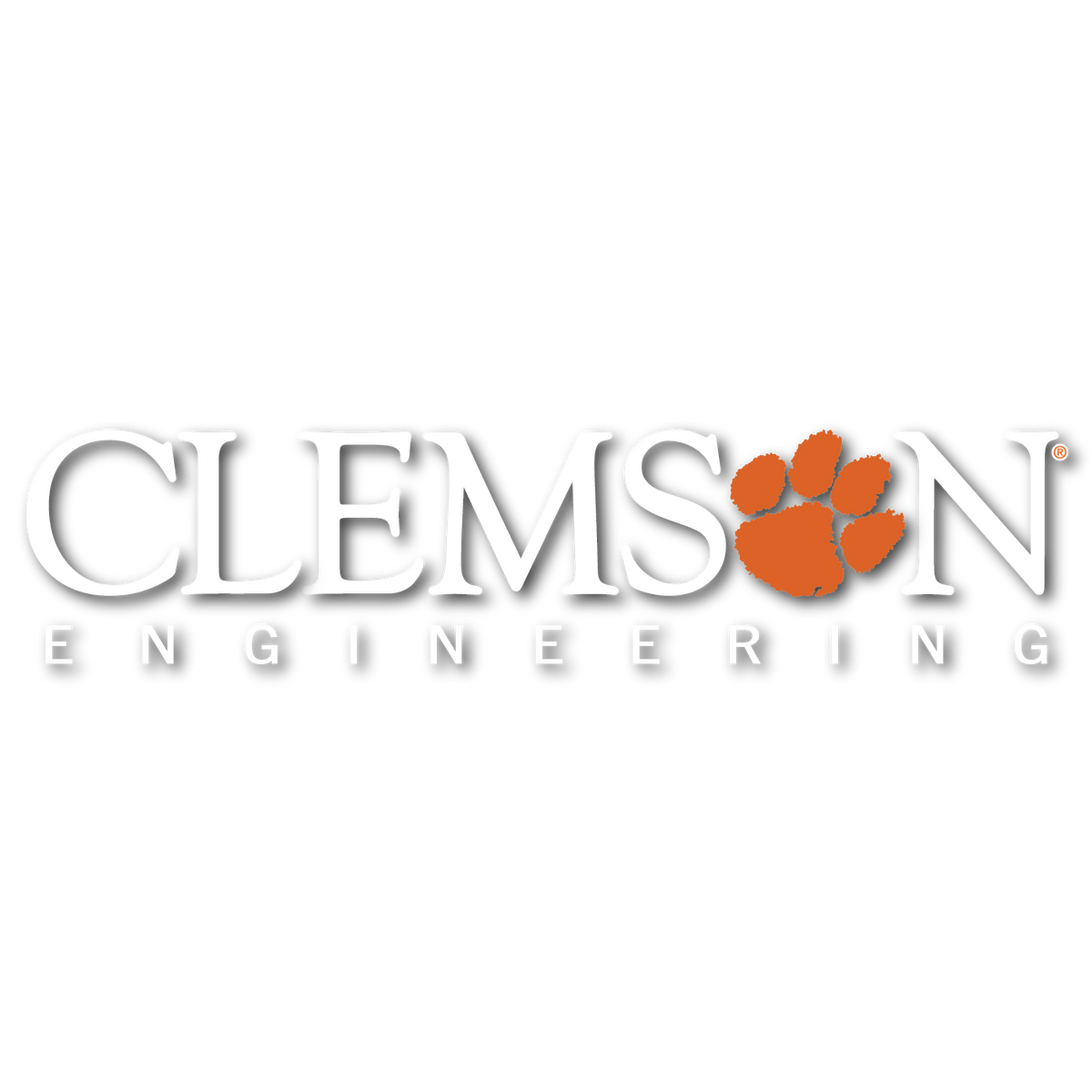 Clemson Engineering Stacked 10&quot; Decal