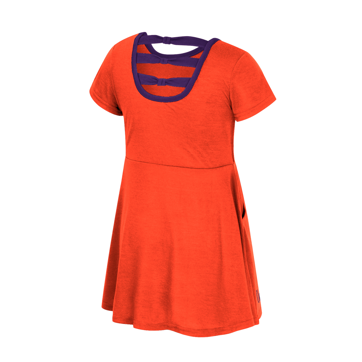 Colosseum Clemson Toddler Patty Short Sleeve Dress