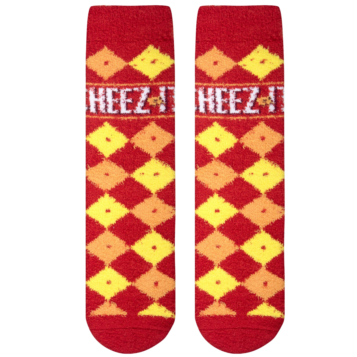 Checkered Cheez It Socks - Womens - Fuzzy