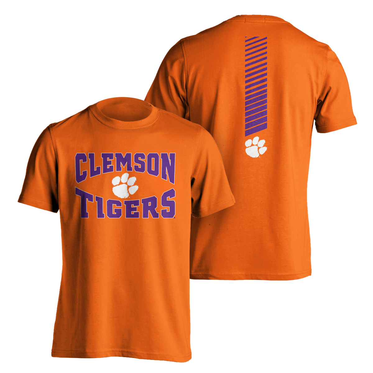 Clemson Basketball Stripe T-Shirt