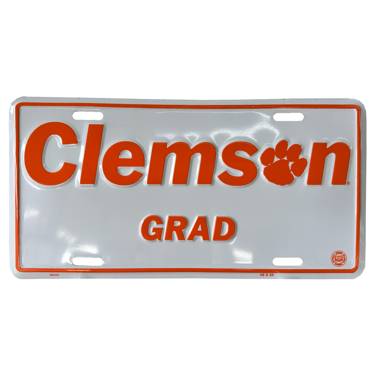 Clemson Grad License Plate