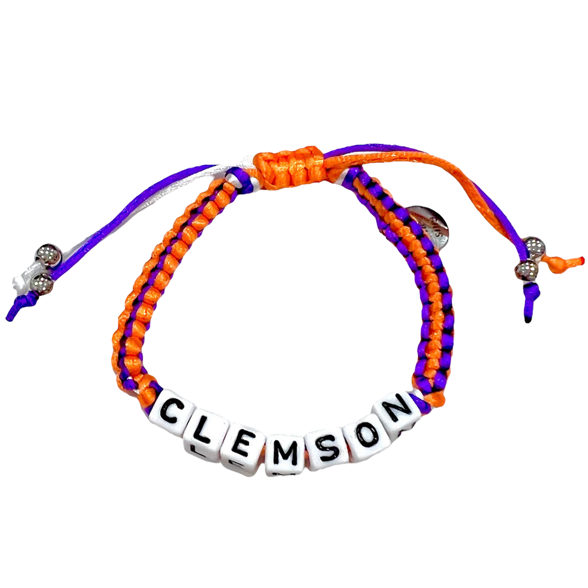 Clemson Box Braid Bracelet