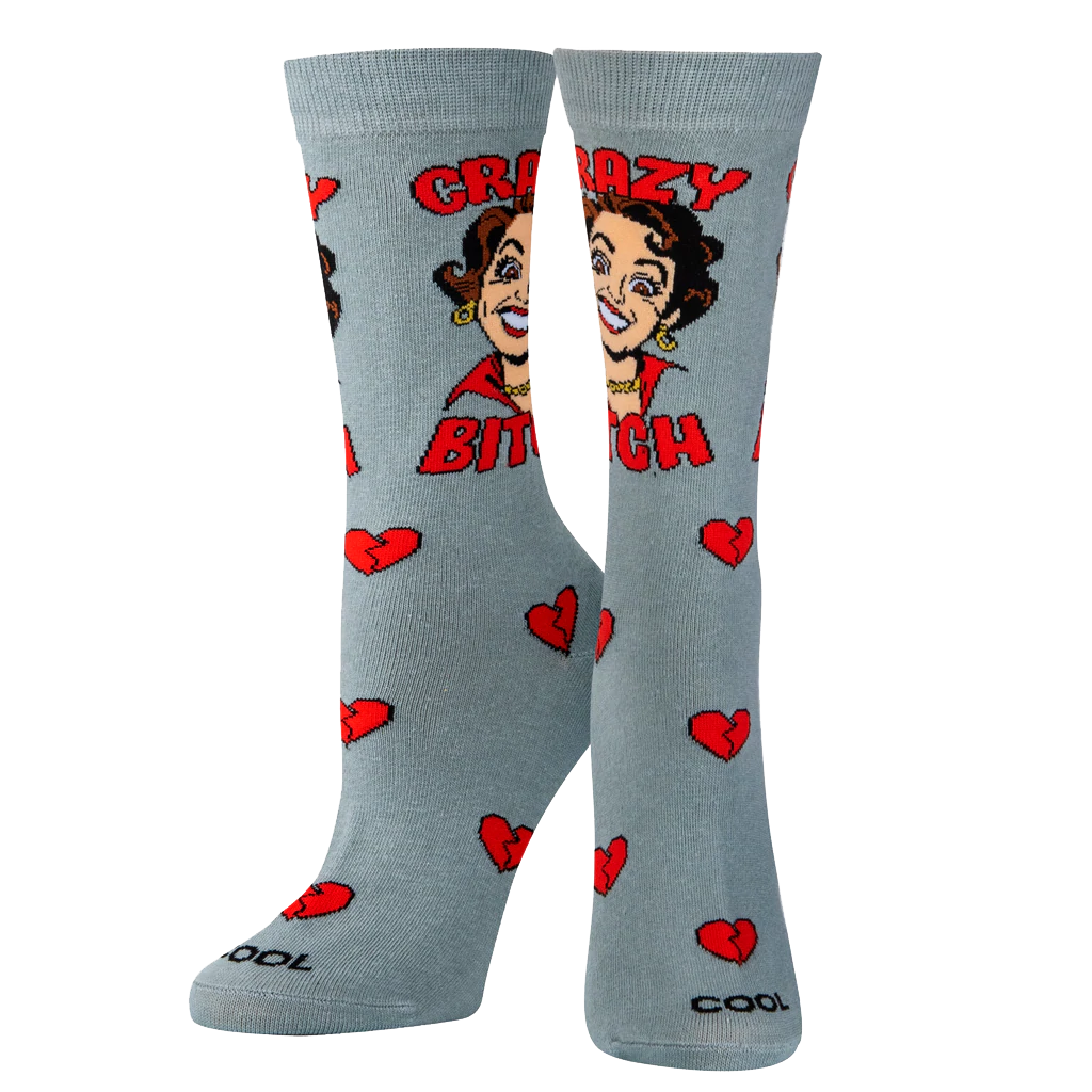 Crazy Bitch Socks - Womens