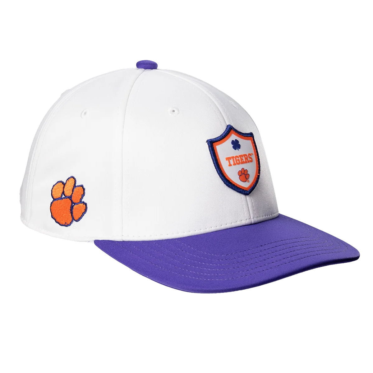 Clemson Hyper-Cool Purple Flex Stretch Fitted Hat with Baseball C in o -  Mr. Knickerbocker