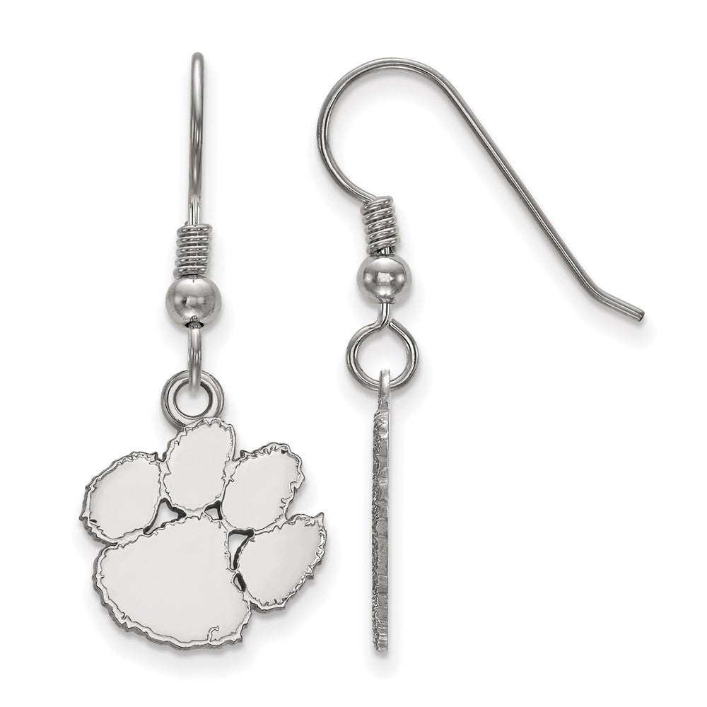 Sterling Silver Clemson University Small Dangle Earrings